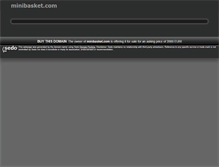 Tablet Screenshot of minibasket.com